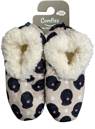 [281-121] Labradoodle Slippers, comfies