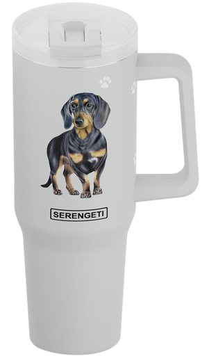 [782-14] Dachshund, black Mug, 40 ounce