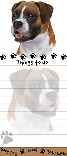 [400-6] Boxer, Uncropped Notepads, Magnetic Tall Die-Cut