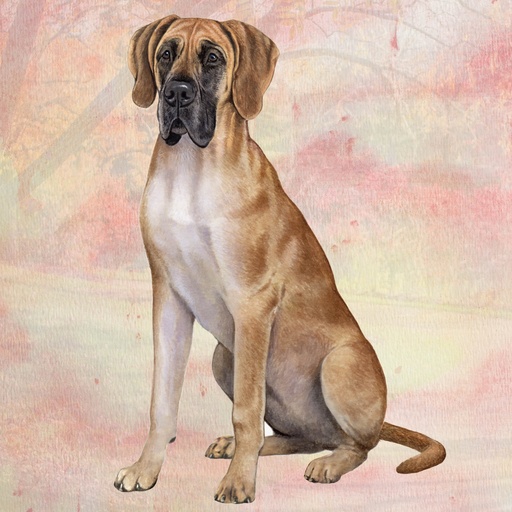 Great Dane Coaster, square