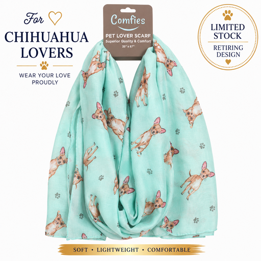 [631-10] Chihuahua fawn, Pet Lover Scarf