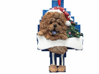 [35356-12] Chow, Dangling Dog ornament