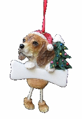 [35356-3] Beagle Dangling Dog Ornament
