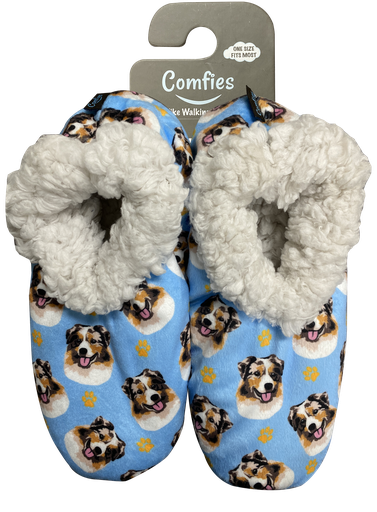 [281-53] Australian Shepherd Slippers, comfies