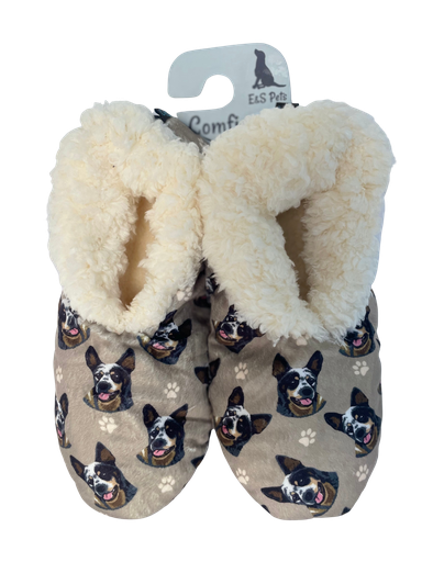 [281-90] Australian Cattle Dog Slippers, comfies