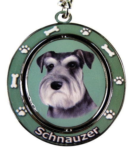 [KC-105] Schnauzer, uncropped Keychain