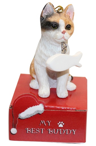 [901-2] Calico Ornament statue with bone