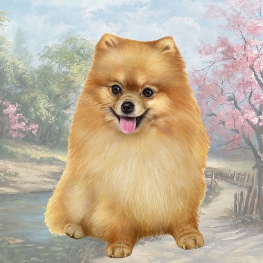 [770-27] Pomeranian  Tote, foldable