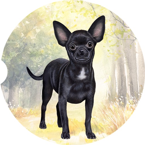 Chihuahua_Black coasters car