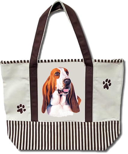[68575-2] Basset Hound, Tote Bag