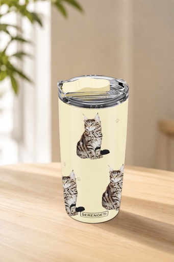[116-6] Maine Coon Cat Serengeti Tumbler