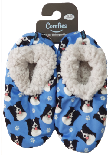 [281-5] Border Collie Slippers, comfies