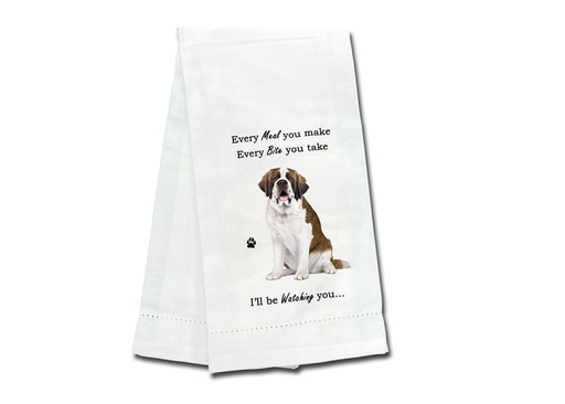 [711-50] Saint Bernard towels, every bite you take