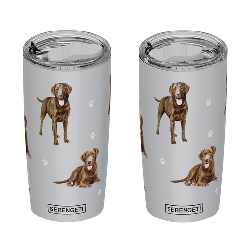 [115-22] Lab, chocolate Serengeti Tumbler