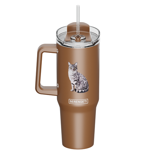 [783-8] Cat, Silver Tabby Mug, 40 ounce