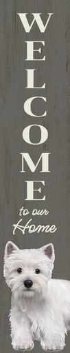 [520-45] Westie porch, welcome sign