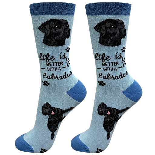 [840-21A] Lab Black  socks, life is better