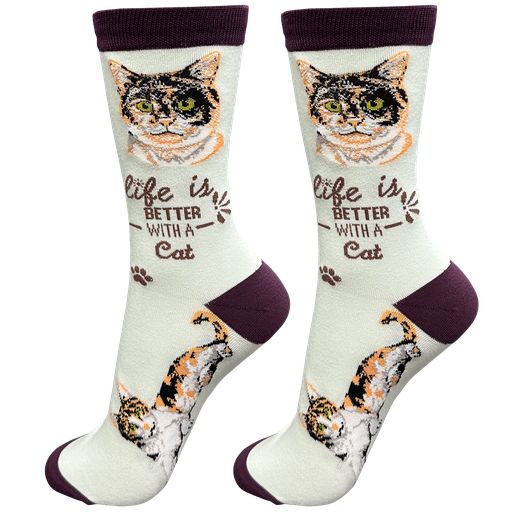 [841-2] Calico socks, life is better