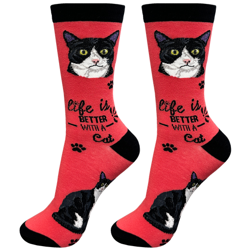 [841-3] Black and White socks, life is better