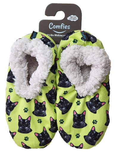 [282-5] Black Cat Slippers, comfies