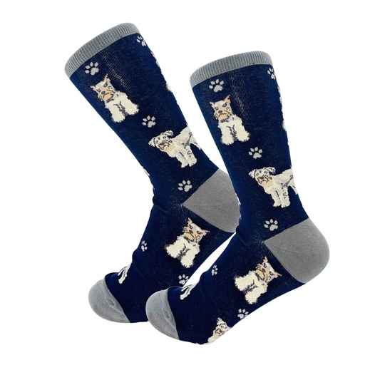 [800FB-105] Schnauzer Socks, Full Body Dog