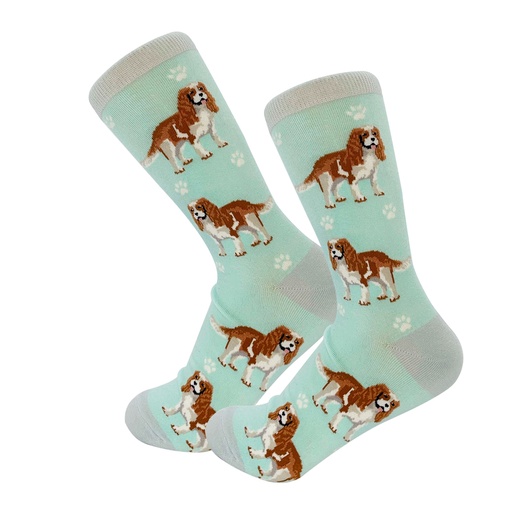 [800FB-18] Cavalier King Charles Socks, Full Body Dog