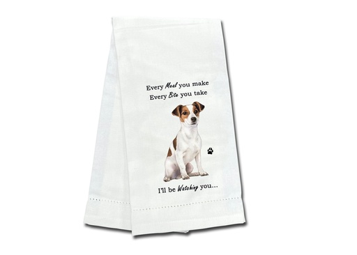 [711-17] Jack Russell  towels, every bite you take