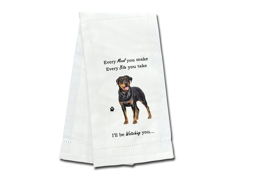 [711-33] Rottweiler  towels, every bite you take