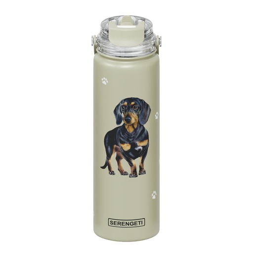 [420-14] Dachshund, black water bottle