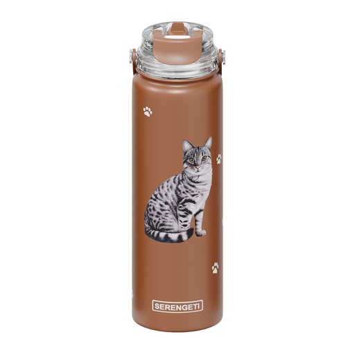 [421-9] Tabby Silver water bottle