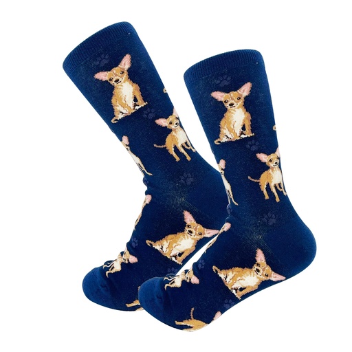 [800FB-10] Chihuahua, Tan Socks, Full Body Dog