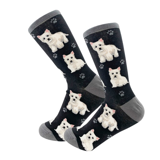 [800FB-45] Westie Socks, Full Body Dog