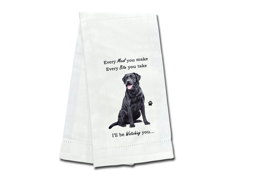[711-21] Labrador, black, Kitchen Towel