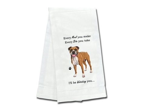 [711-6] Boxer, Uncropped, Kitchen Towel