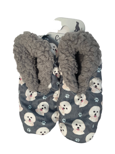 [281-4] Bichon Frise Slippers