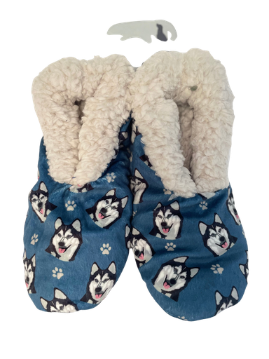 [281-40] Siberian Husky Slippers