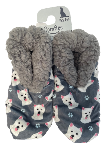 [281-45] Westie Slippers