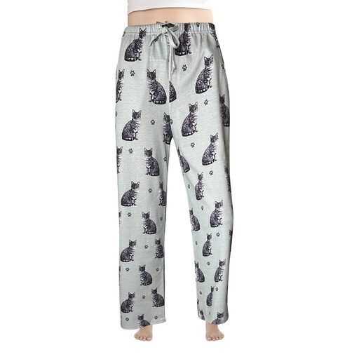 Silver Tabby Cat Pajama bottoms