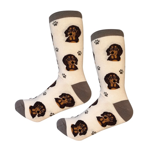 [800-14] Dachshund, black Sock Daddy