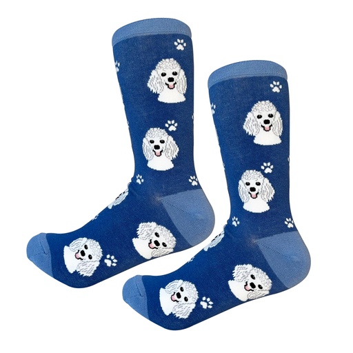 [800-28] Poodle, white Sock Daddy