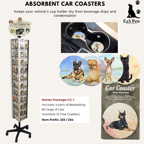 [CC-1] Absorbent Car Coasters