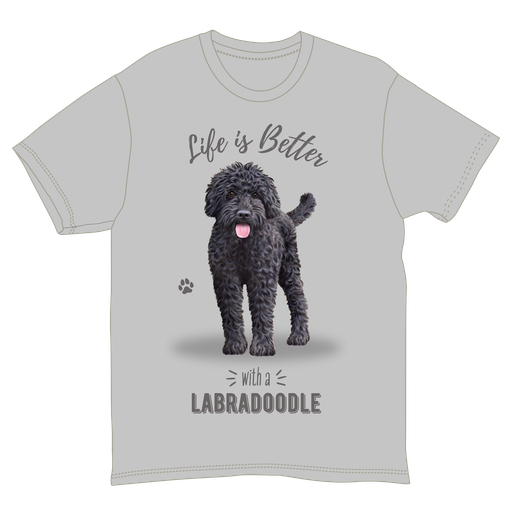 Labradoodle Black Tshirts