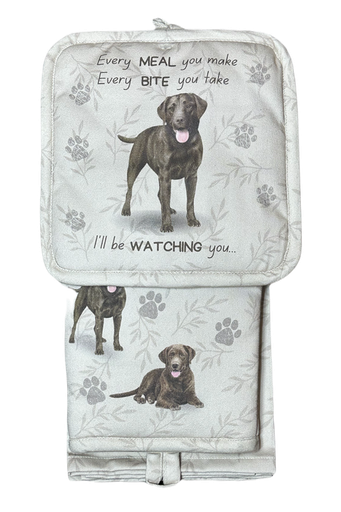 [311-22] Labrador Chocolate - 3 Piece Kitchen Set