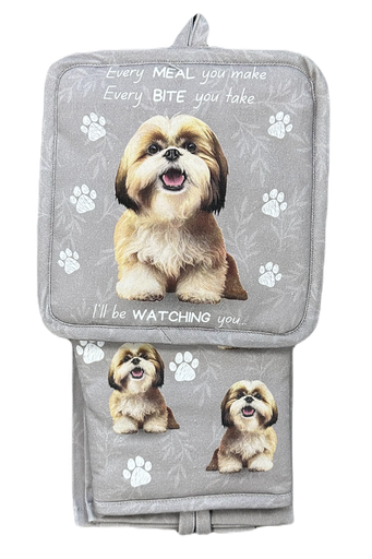 [311-87] Shih Tzu - 3 Piece Kitchen Set