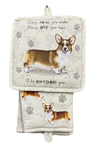 [311-100] Welsh Corgi - 3 Piece Kitchen Set