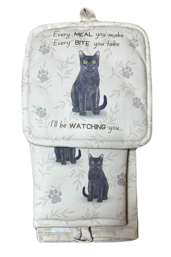 [312-5] Black Cat - 3 Piece Kitchen Set
