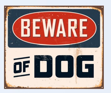 [788-153] Beware of dog