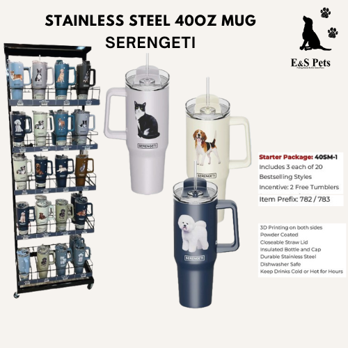 [40SM-1] 40SM-1 40 Oz Stainless Steel Mugs Package