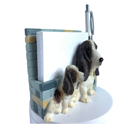 [46480-2b] Basset Hound Dark XXX Note Holder