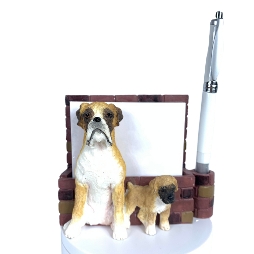 [46480-71] Boxer, brindle uncropped XXX Note Holder